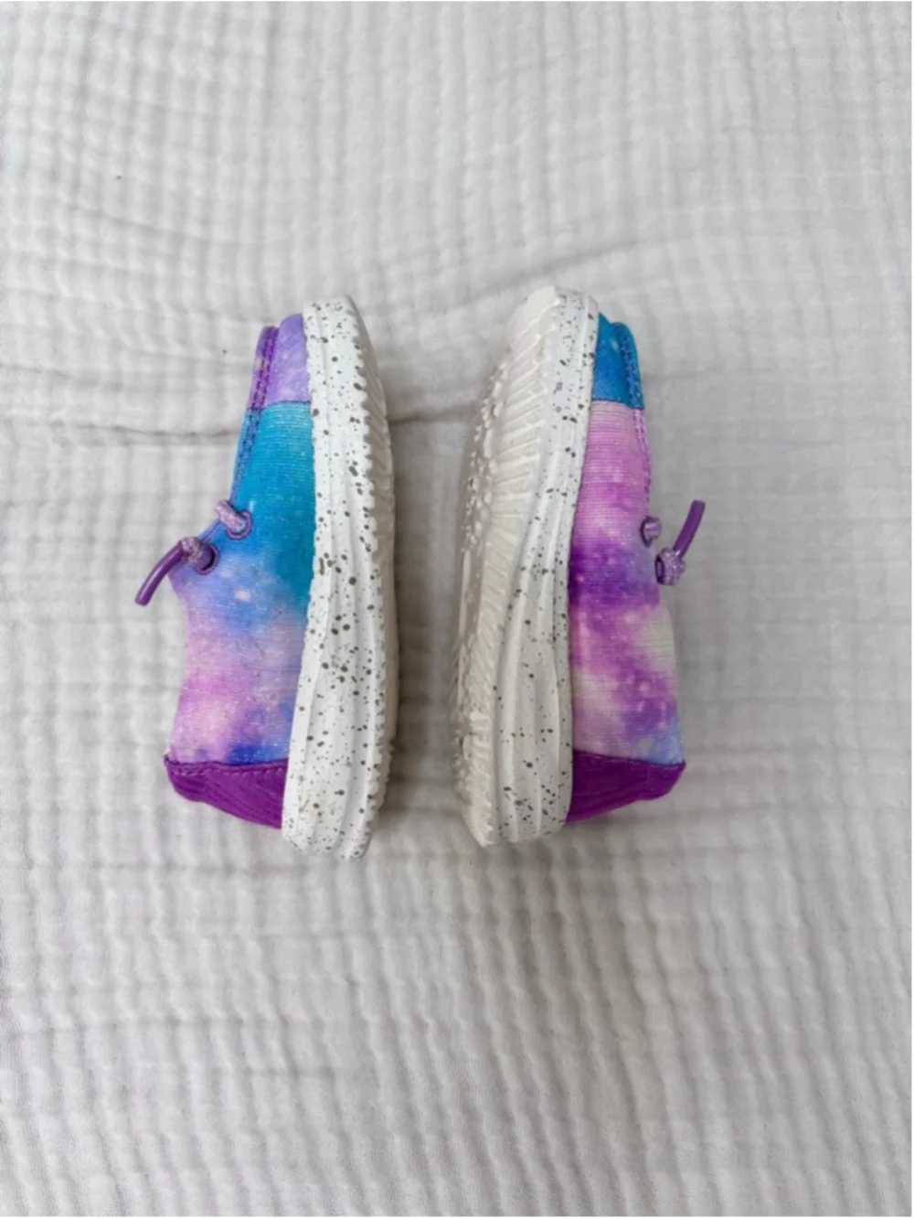Toddler Wendy Unicorn Dreamer Hey Dude Sneakers Purple Blue Tie-Dye US 5